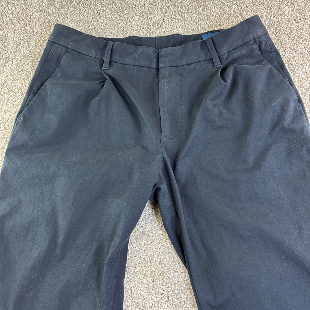 Fairlane‎ Mens 32x30 Navy Pleated Flat Front Dress Pants Athletic Casual Career